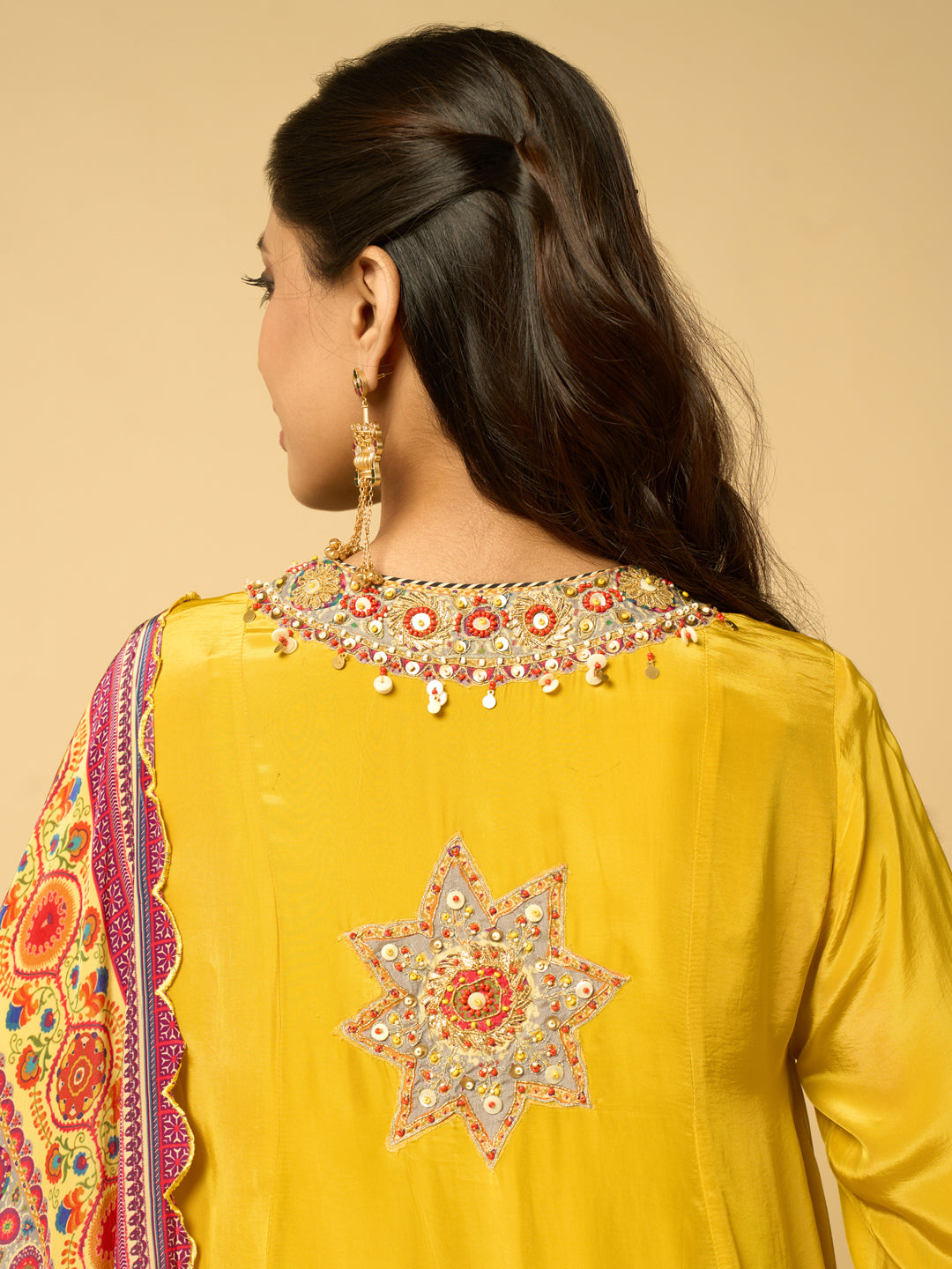 Angaara Kurta Set with Dupatta - Yellow