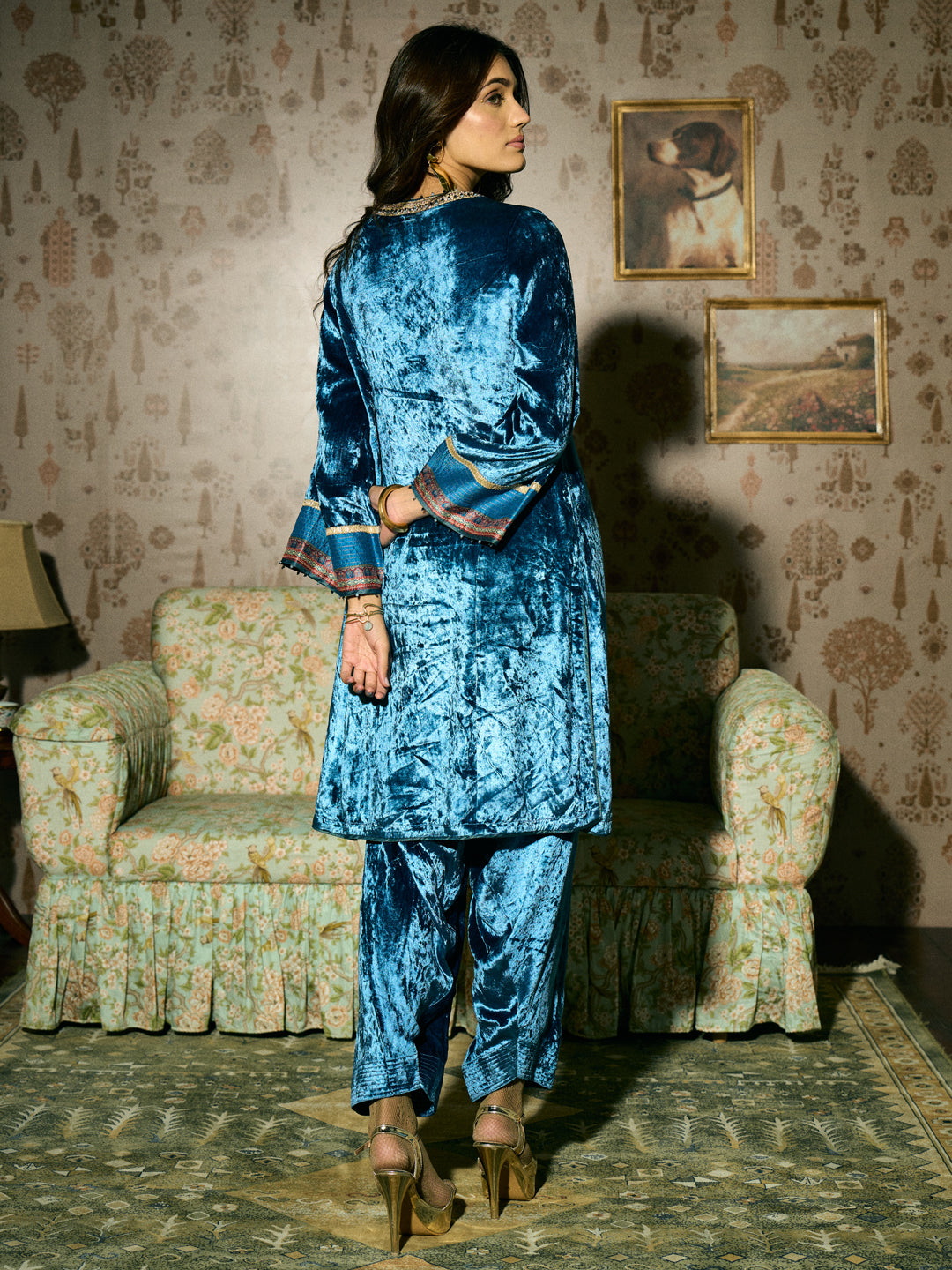 Nuksat Kurta Set - Blue