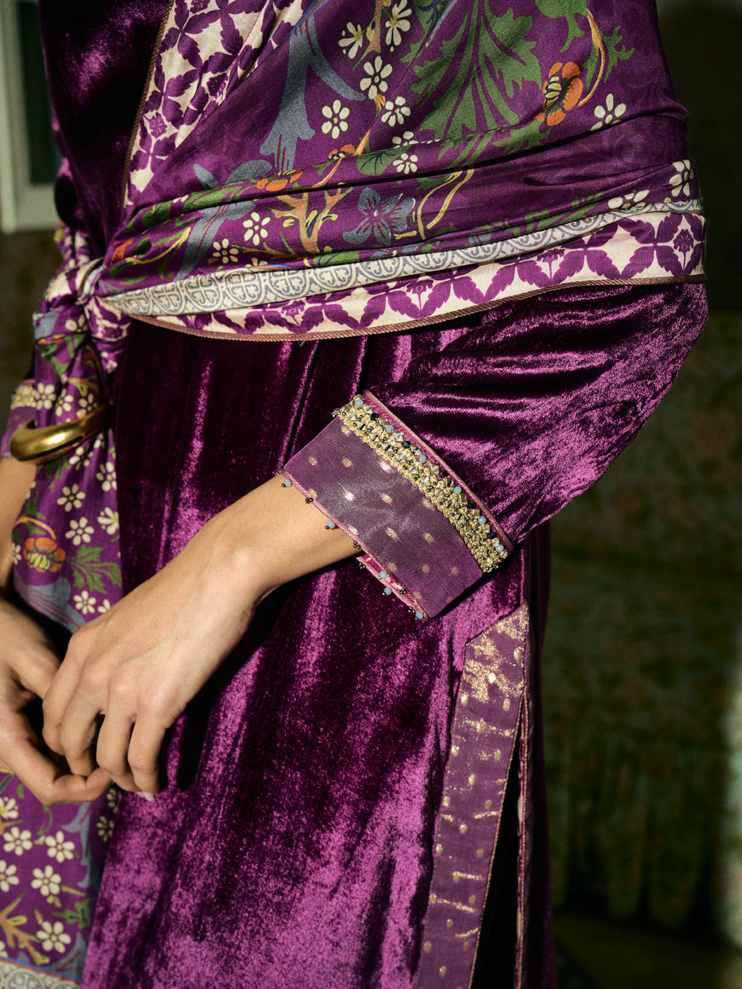 Nuriyat Kurta Set - Violet