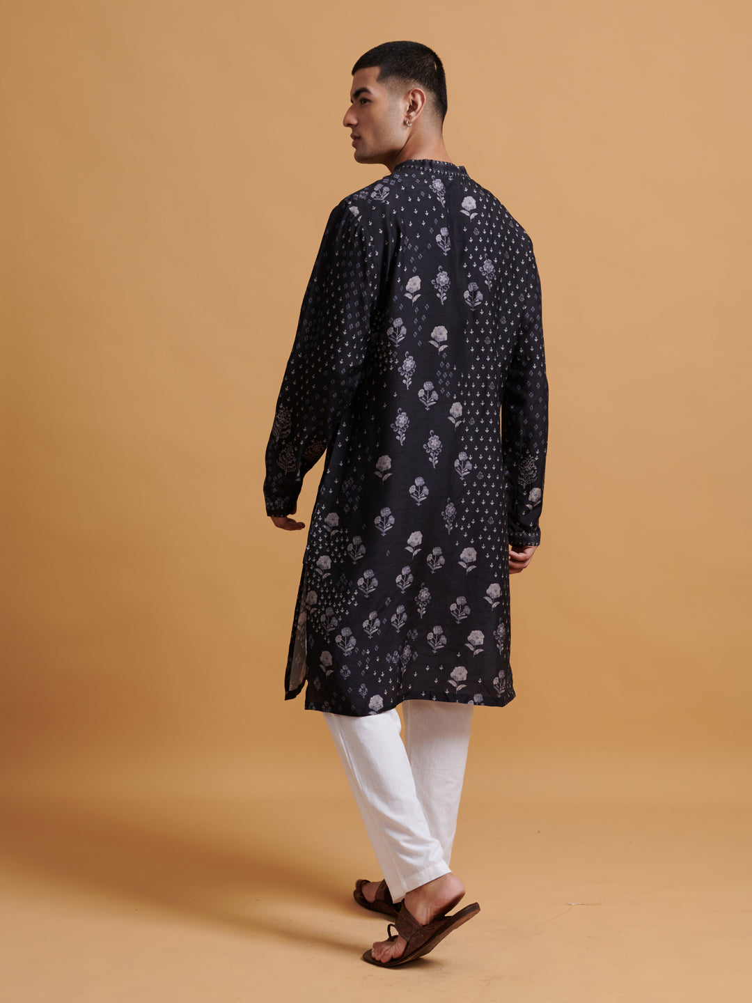 Pravaah Kurta - Black