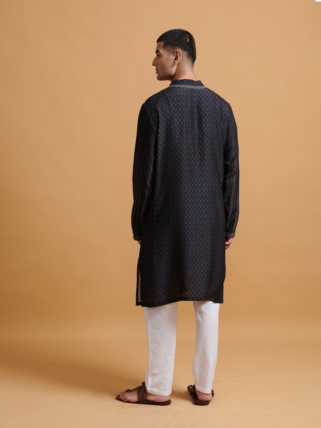 Rangrez Kurta - Black