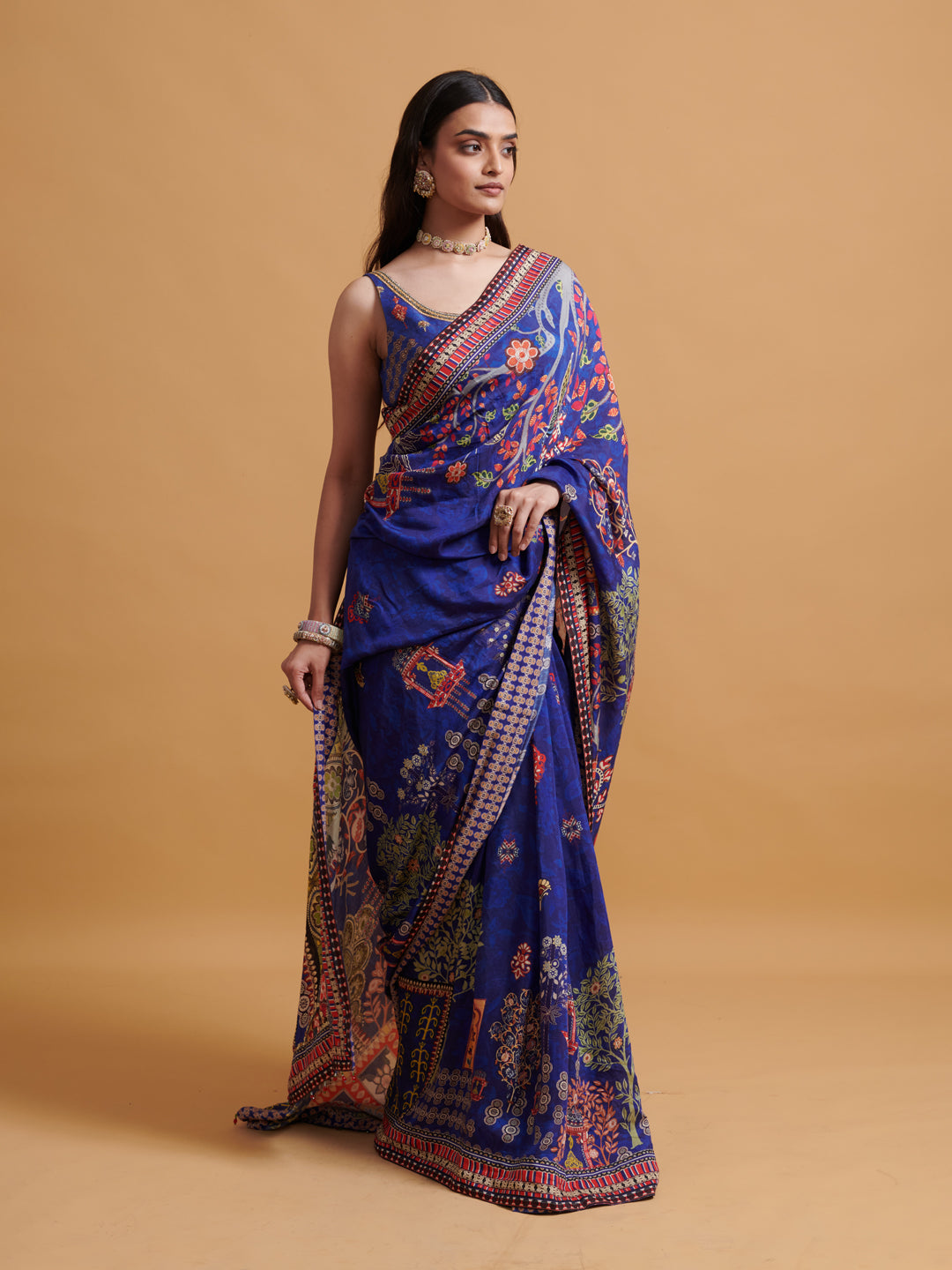 Sutradhaar Saree - Blue