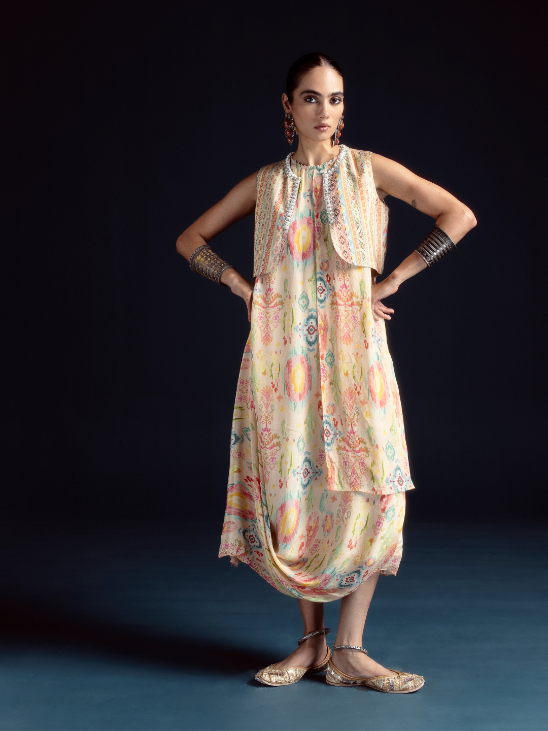 Aira Ikat-inspired Dress – Multi
