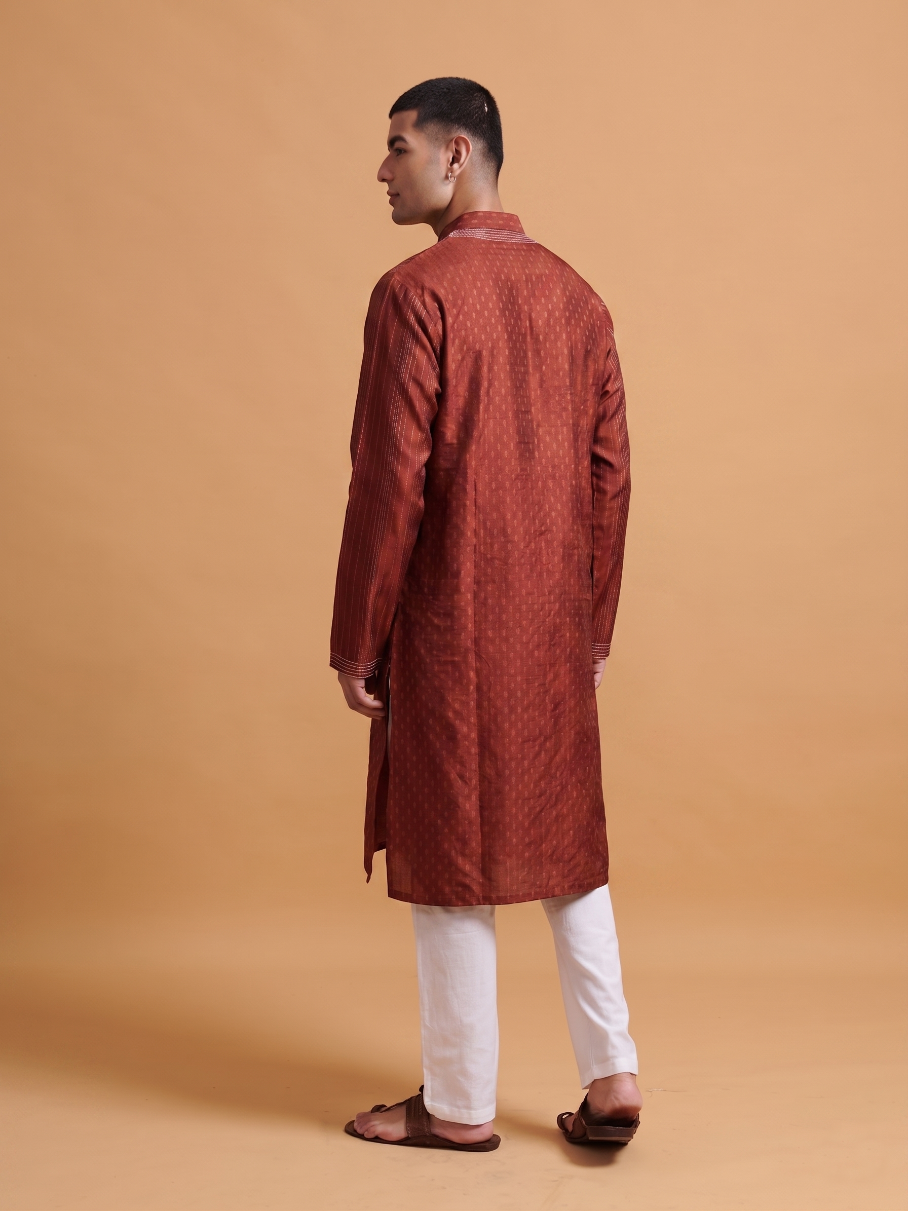 Vyom Kurta - Burgundy