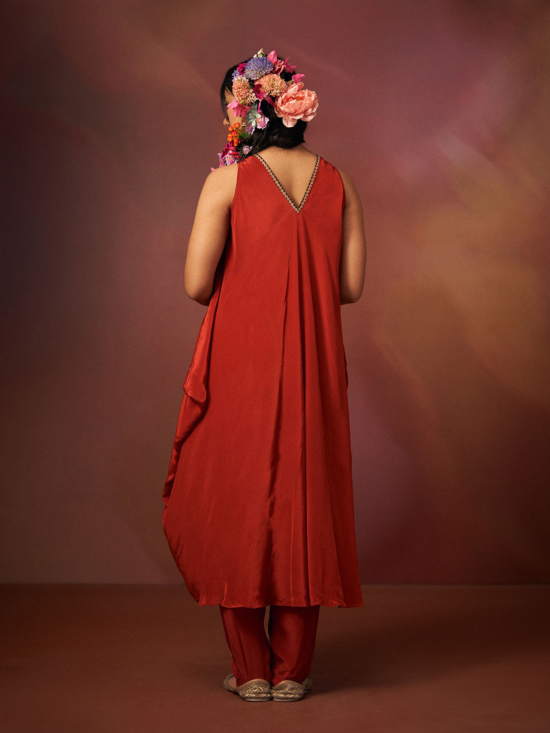 Kumkum Kurta Set - Red
