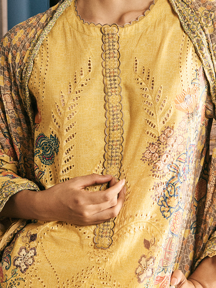 Kiran Kurta Set - Yellow