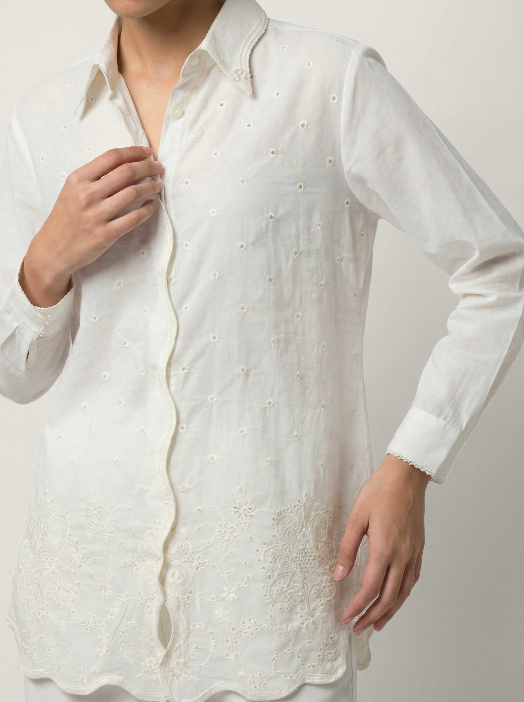 Noyan Co-ord Set - White