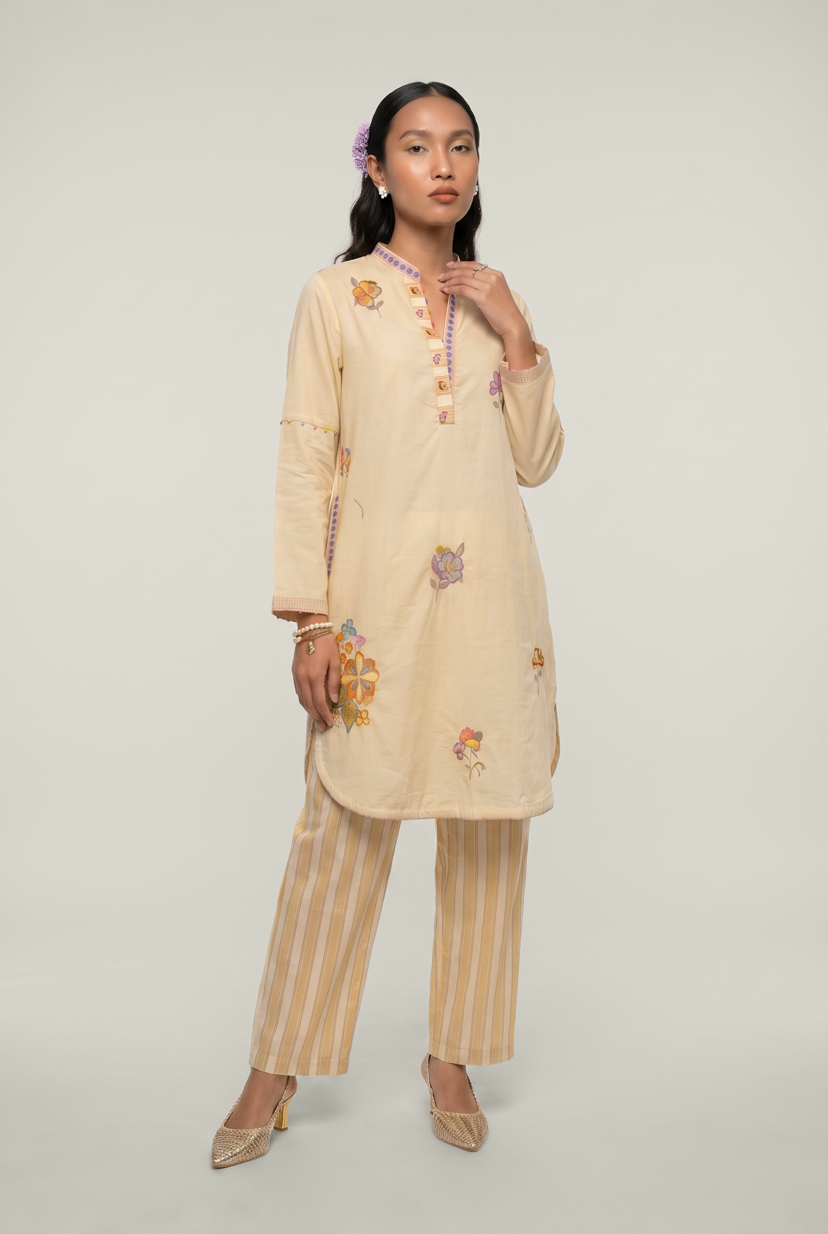 Daisy co-ord set- White