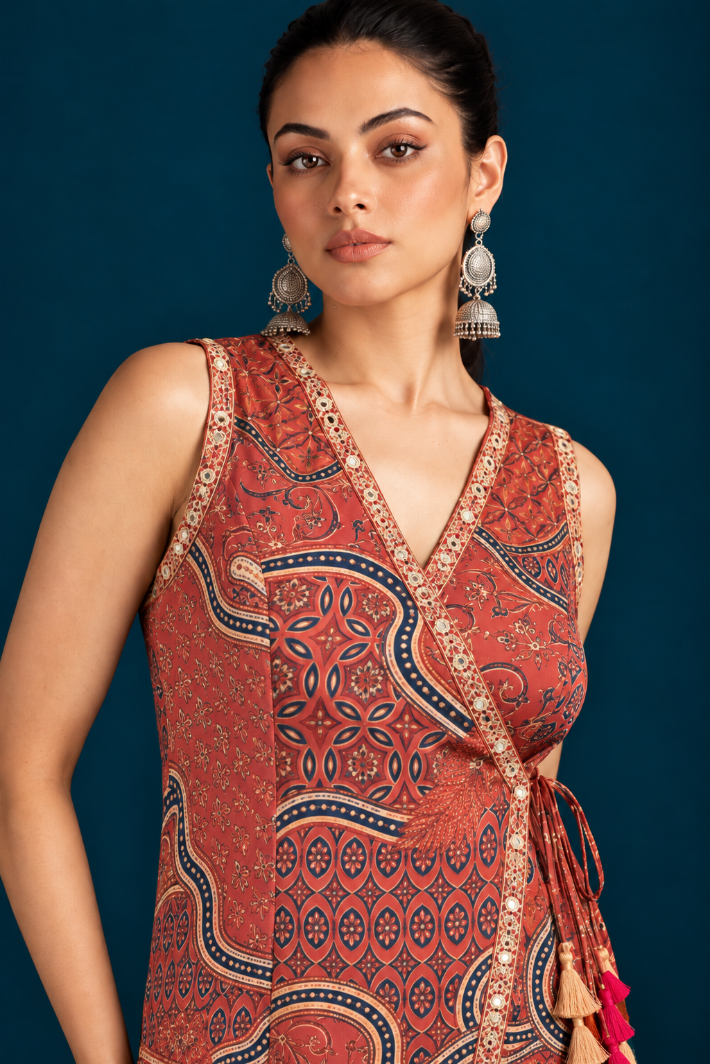 Tila Jacket-Style Co-ord Set - Brown