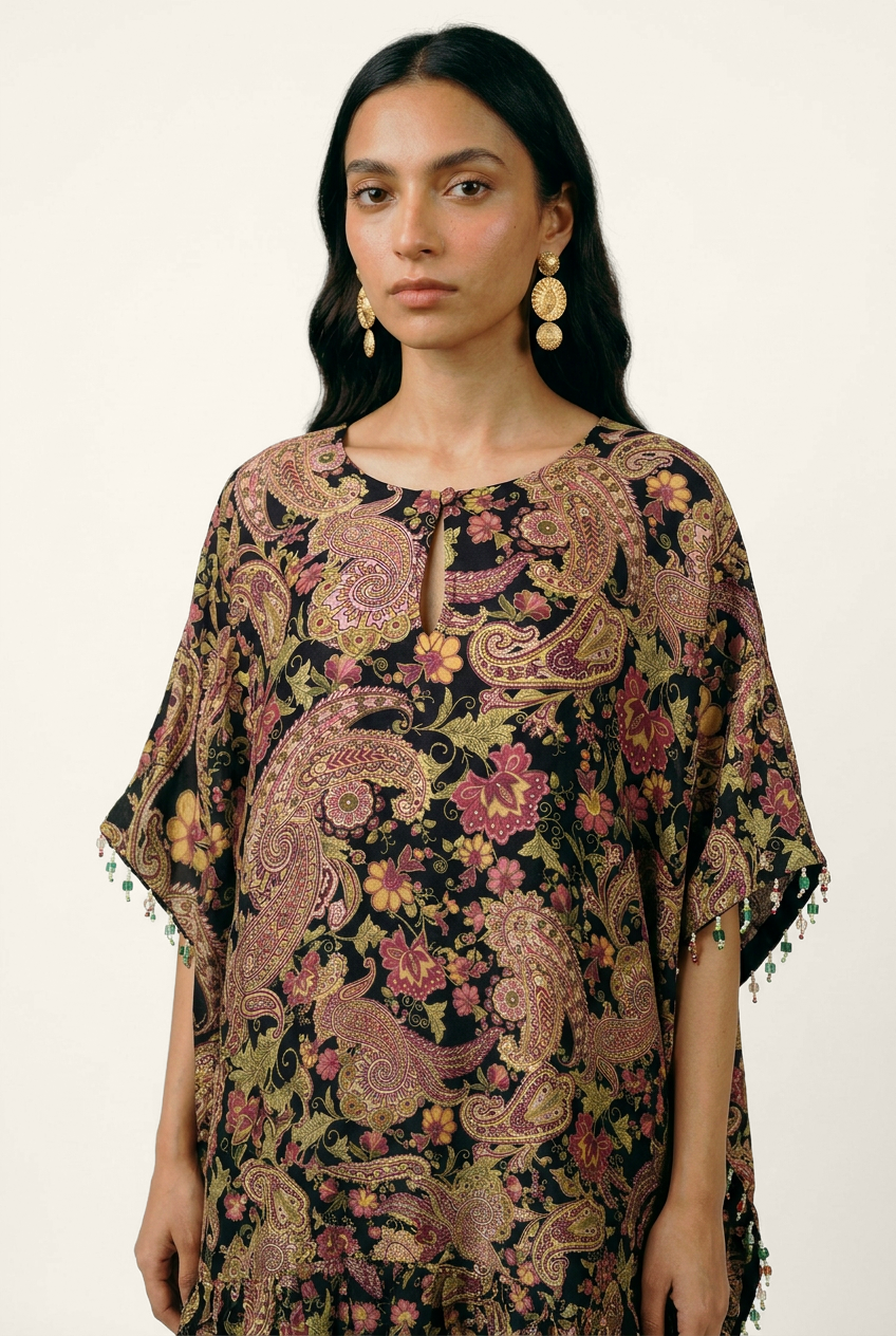 Gulrez Kurta Set - Black