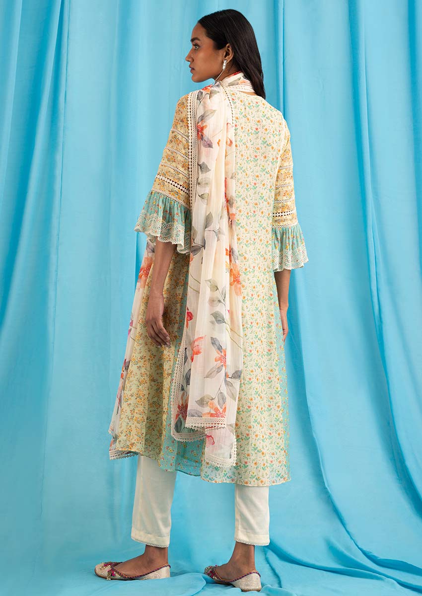 Rumani Kurta Set - Multicoloured
