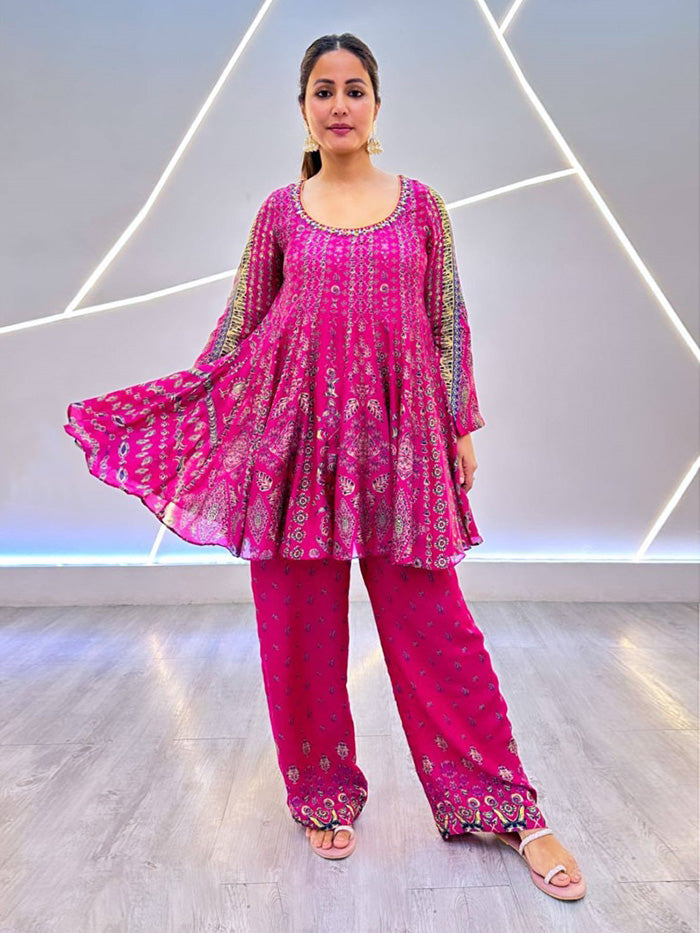 Mizo Pink Kurta Set