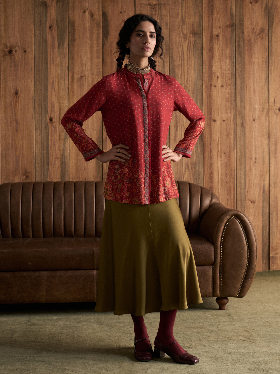 Velora Top - Maroon