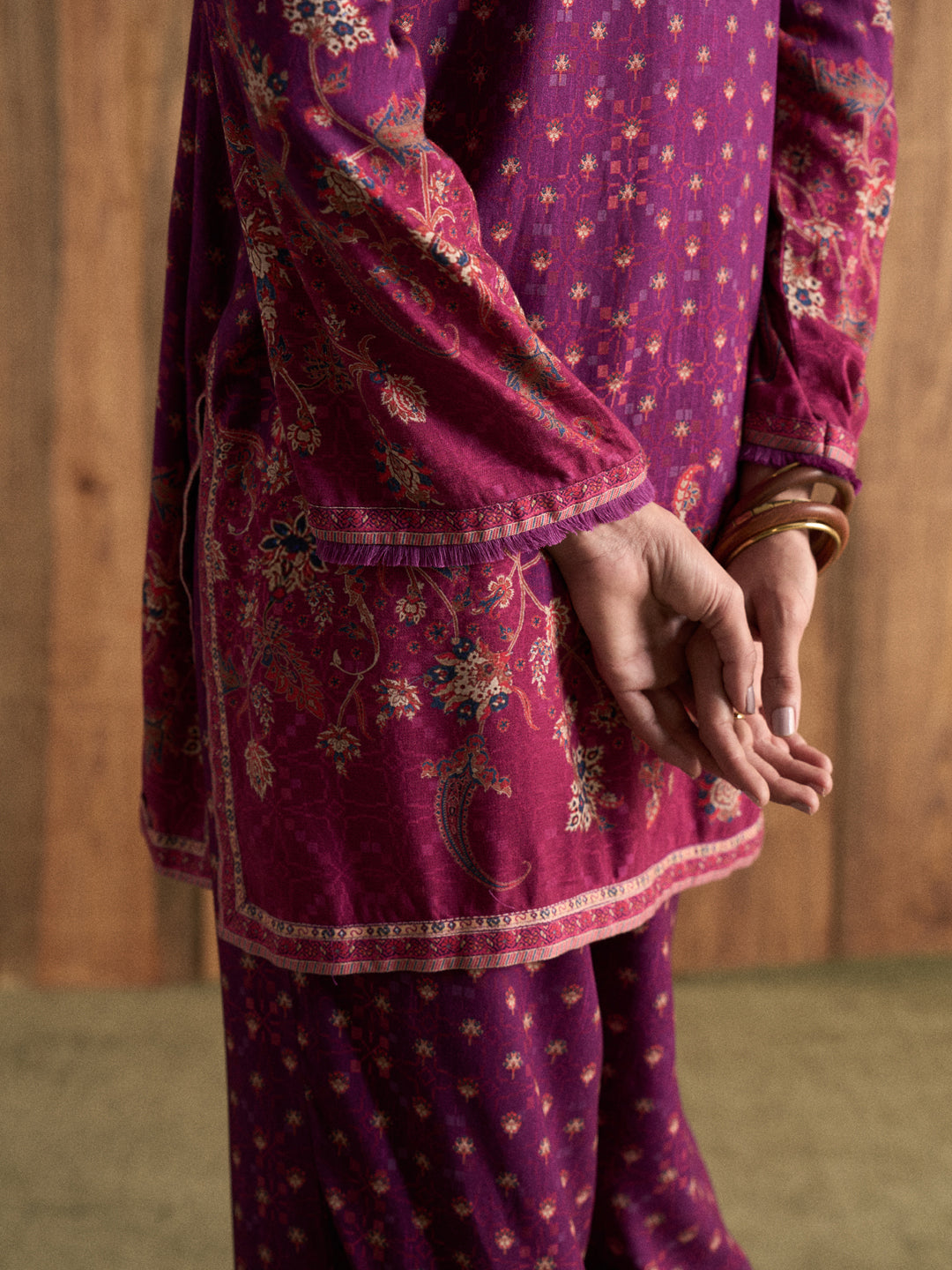 Naura Co-ord Set - Wine