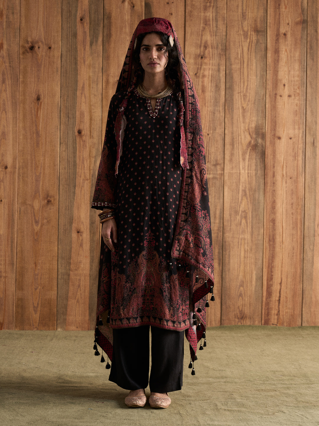 Sahira Kurta Set - Black