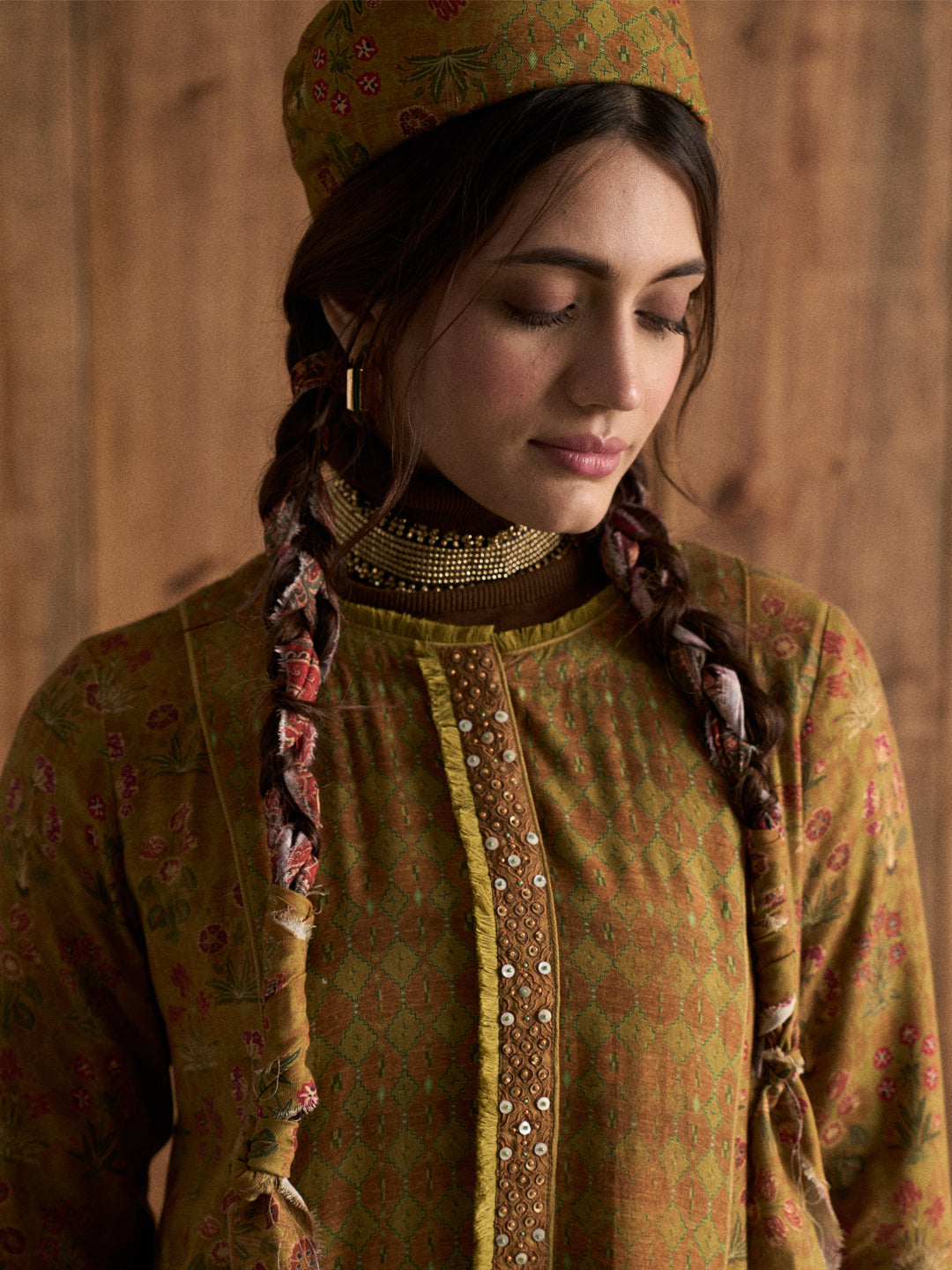 Naazreen Kurta Set - Green