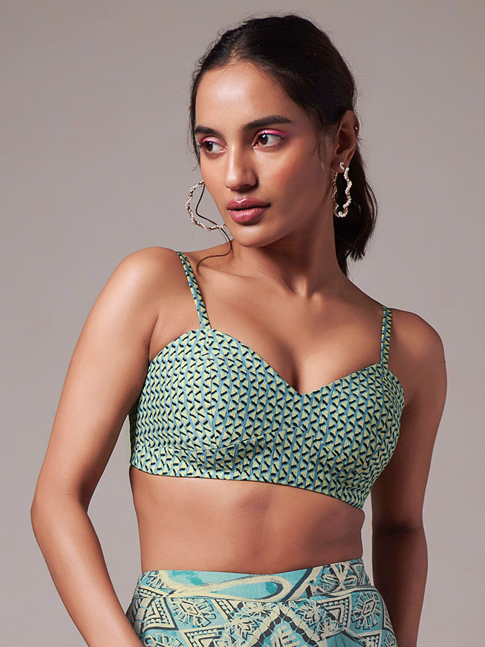 Opal Blue Bralet | Shop Saundh