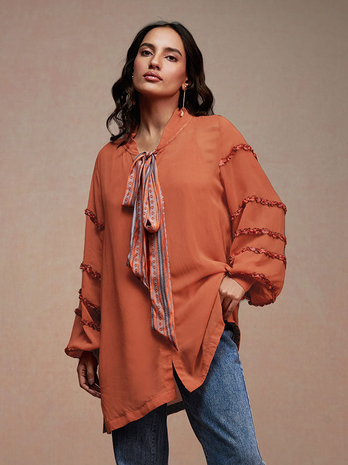 Rust Brown Mabel Top | Shop Saundh