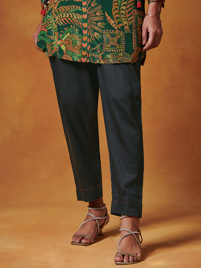 Black Straight Pants | Shop Saundh