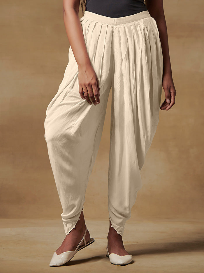 Off White Dhoti Pants