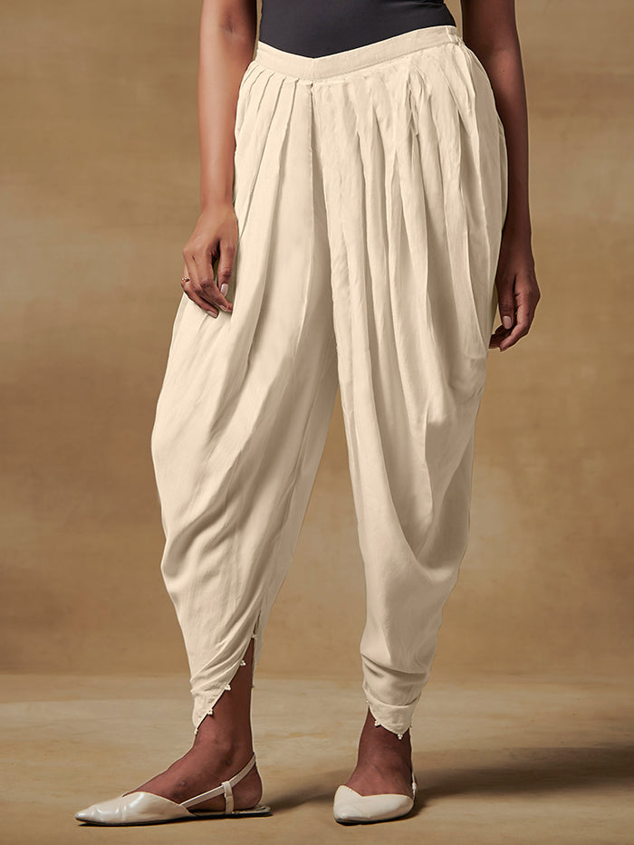 Off White Dhoti Pants
