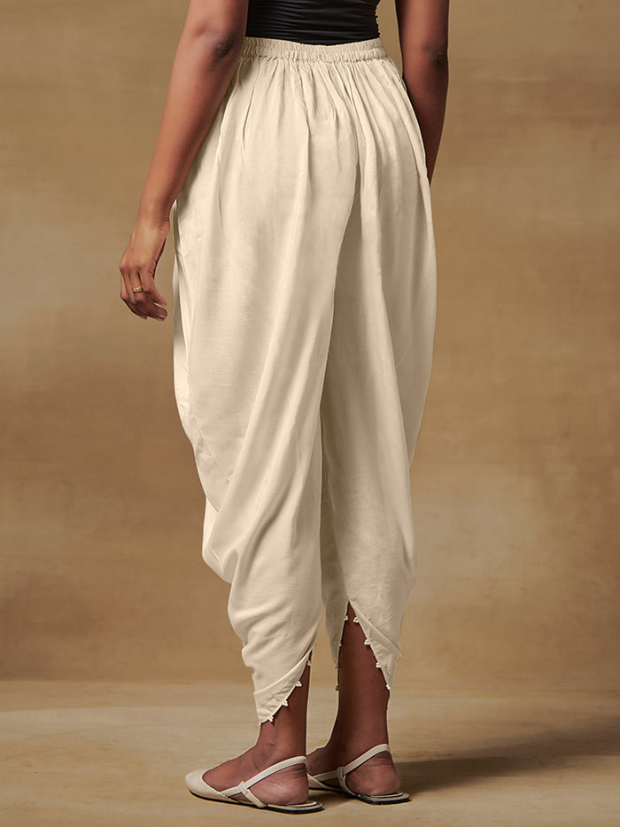 Off White Dhoti Pants