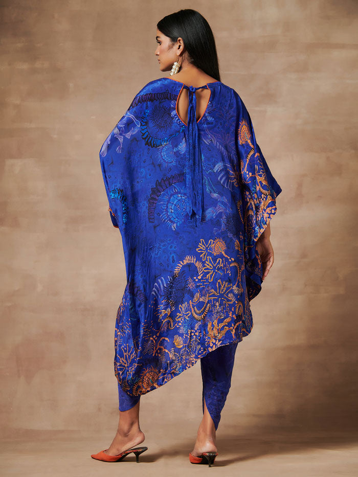 Darkha Indigo Kaftan Set