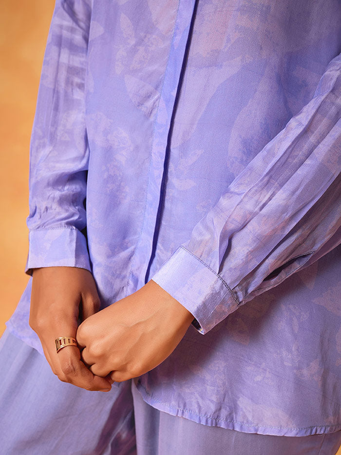 Purple Printed Kurta Set | Shop Saundh
