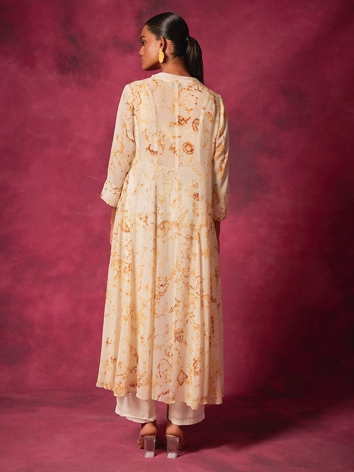 Sheer Off White Jacket| Shop Saundh