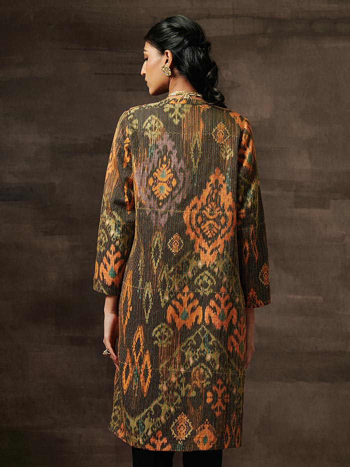Printed & Embroidered Jacket | Shop Saundh