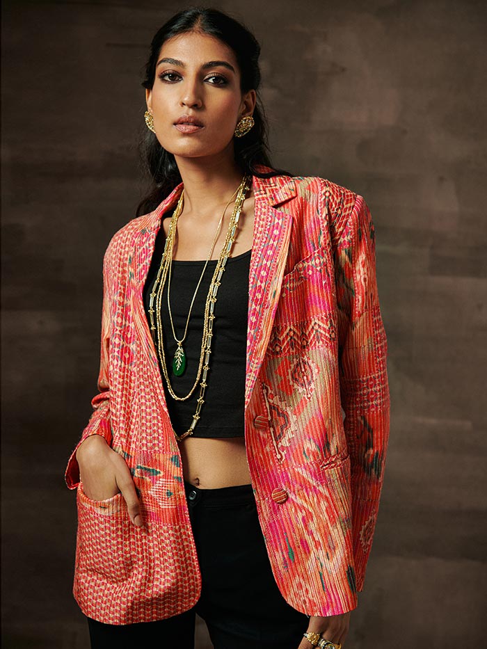 Printed Blazer | Shop Saundh