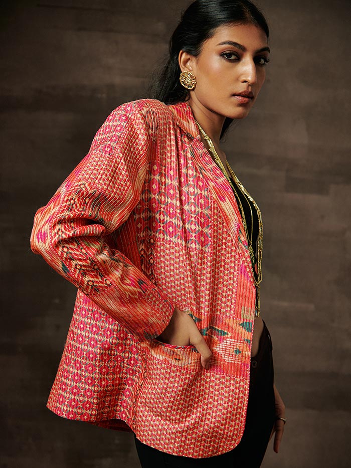 Printed Blazer | Shop Saundh