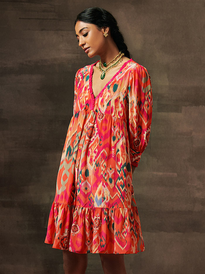 Short Frilled Dress | Shop Saundh