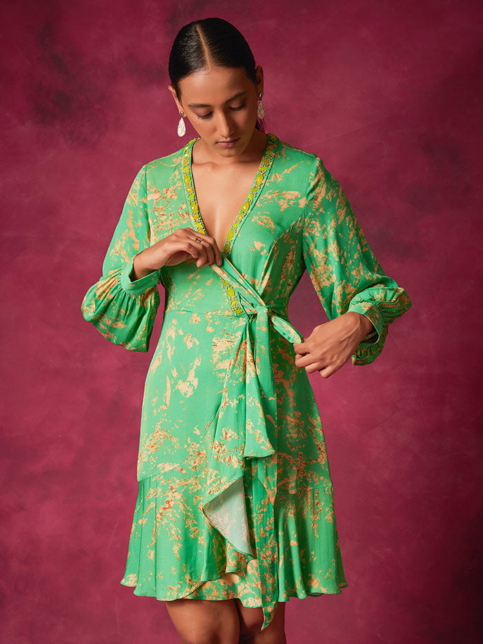 Short Frilled Dress | Shop Saundh