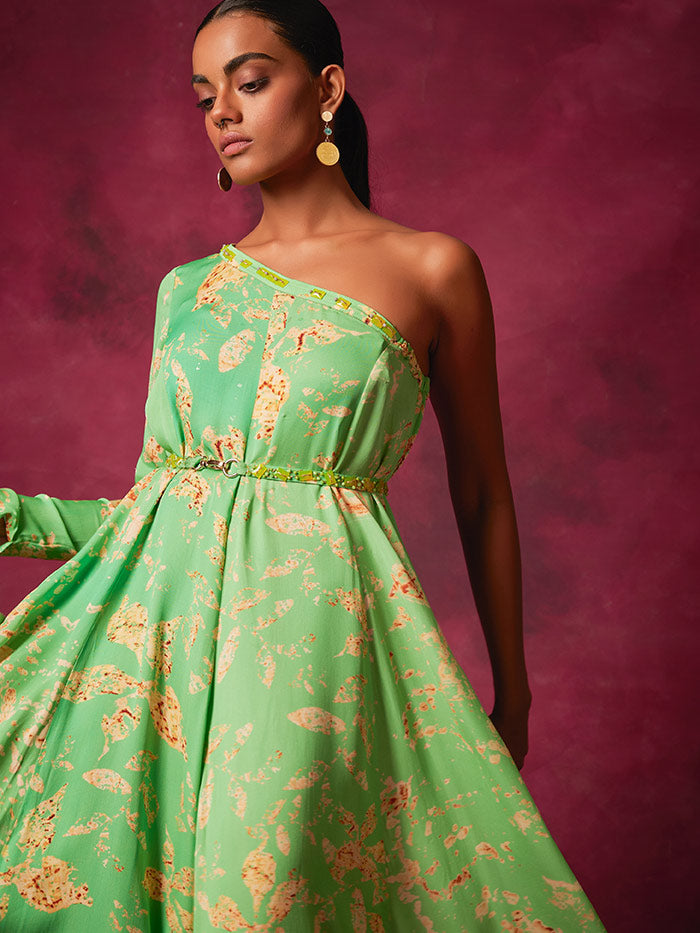 Green Embellished Belt | Shop Saundh