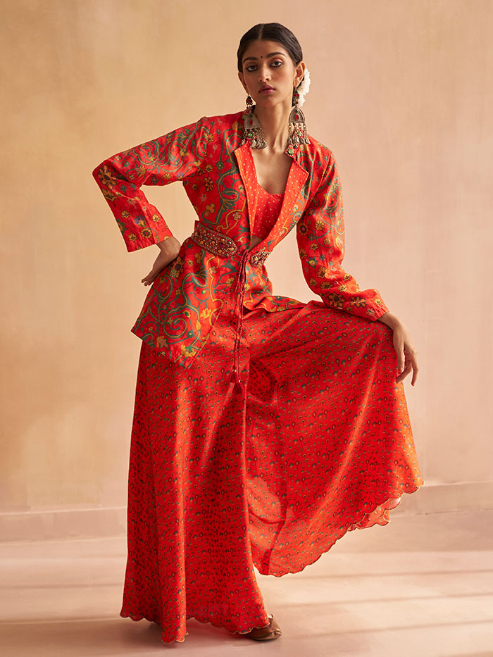 Blazer & Palazzo Co-ord Set| Shop Saundh