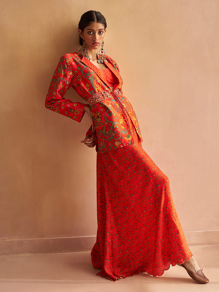 Blazer & Palazzo Co-ord Set| Shop Saundh