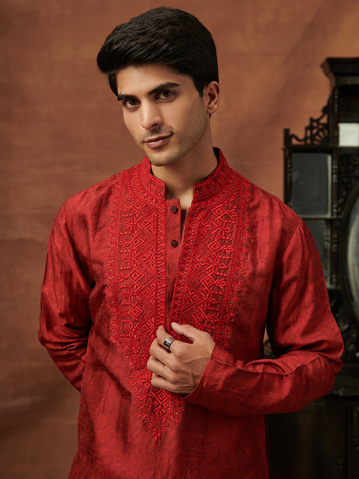 Red Kurta | Shop Saundh