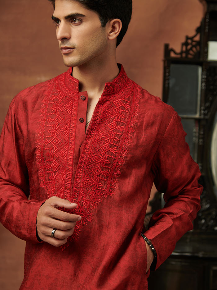 Red Kurta | Shop Saundh