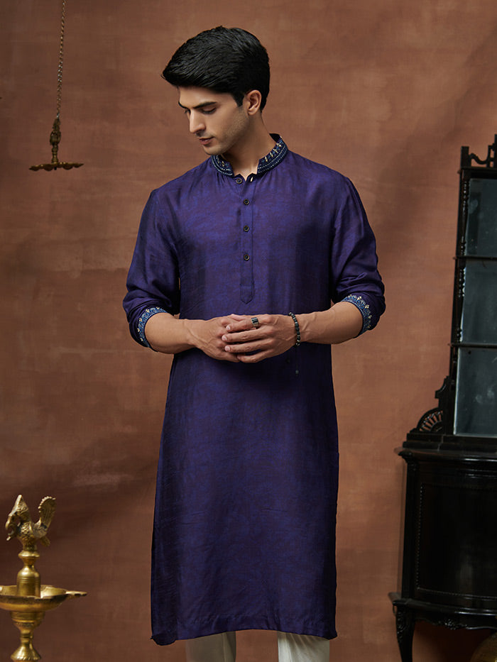 Navy Kurta | Shop Saundh Man