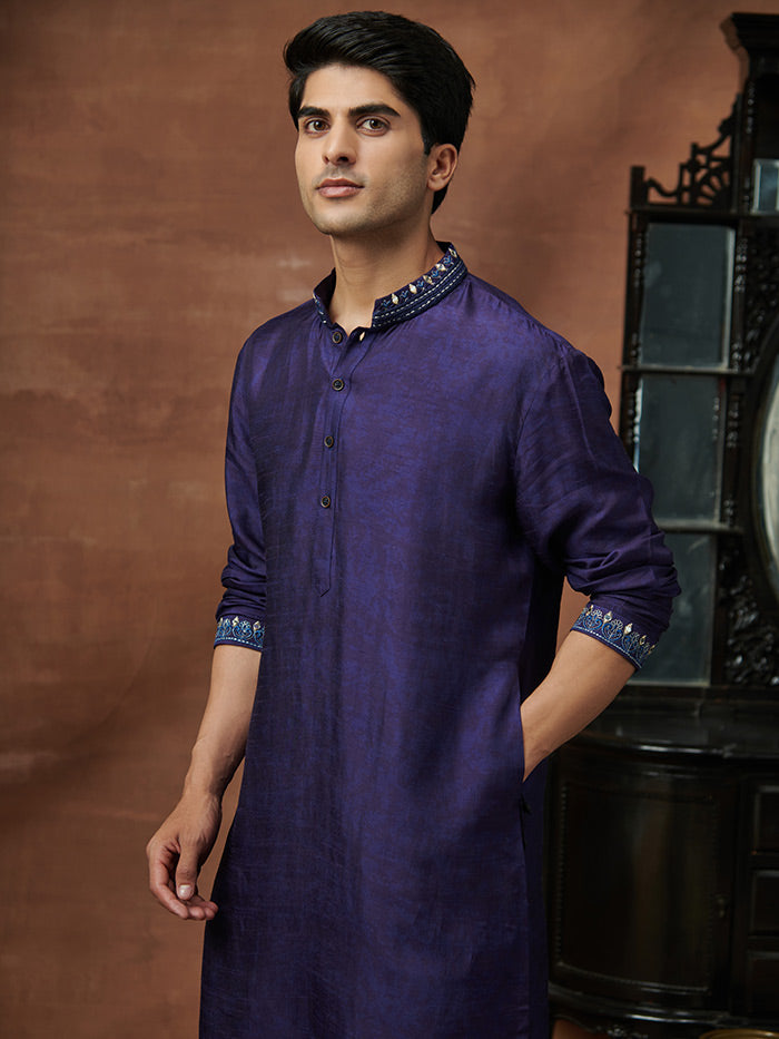 Navy Kurta | Shop Saundh Man