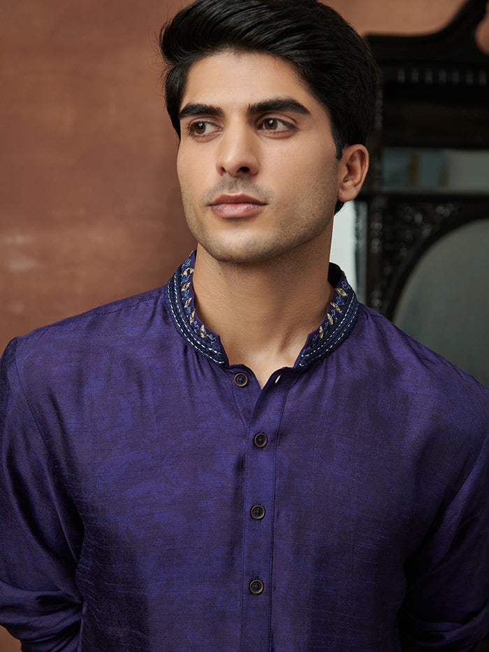 Navy Kurta | Shop Saundh Man