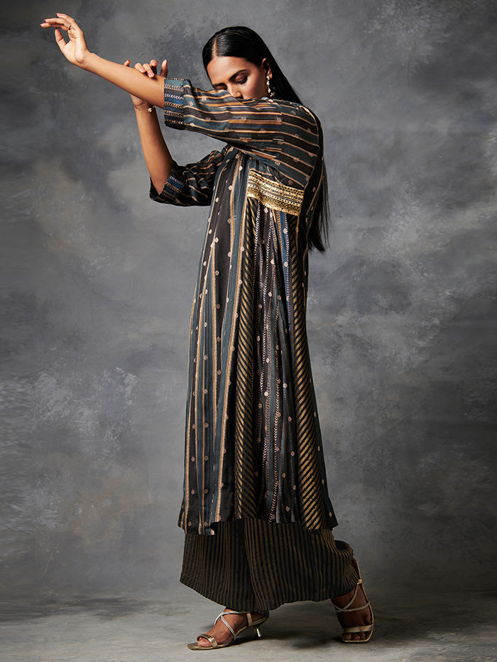 Black Printed Kurta Set | Shop Saundh