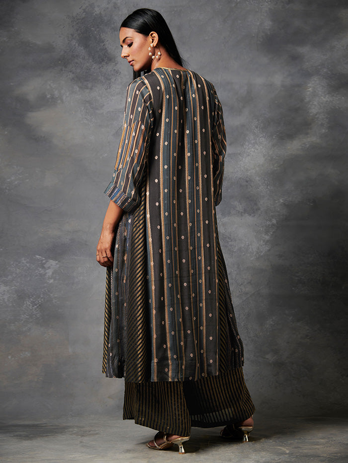 Black Printed Kurta Set | Shop Saundh
