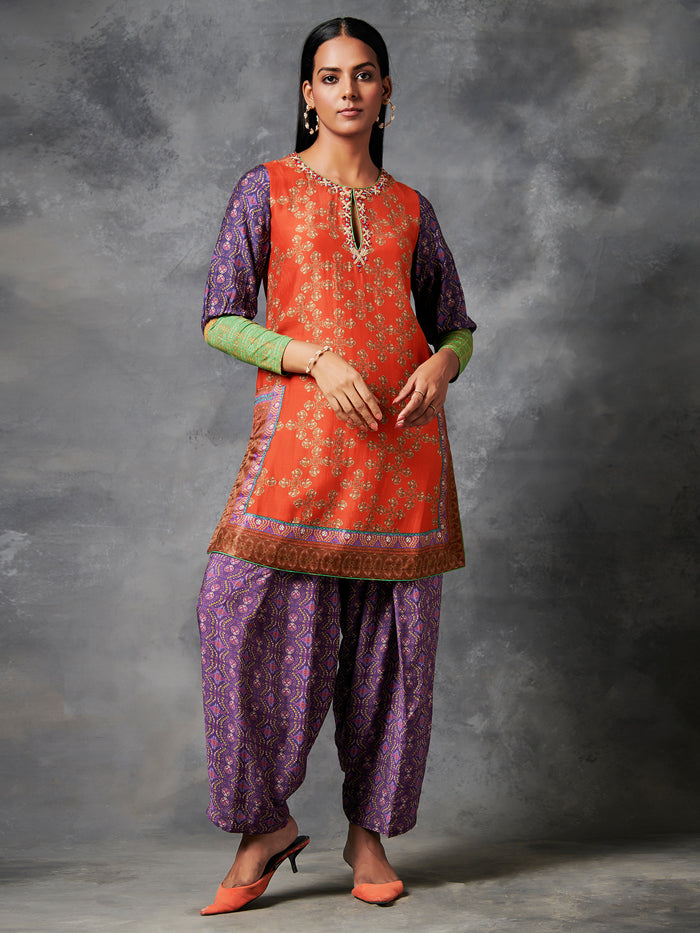 Red Purple Kurta Set | Shop Saundh