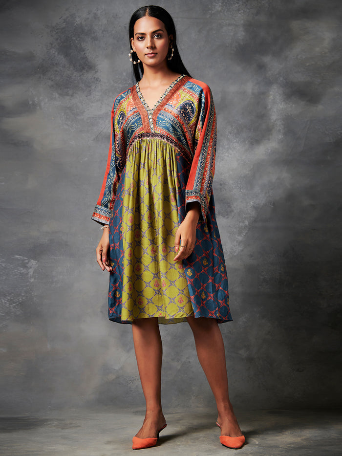 Mizo Olive Brown Dress