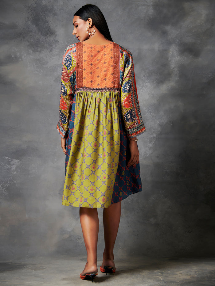 Mizo Olive Brown Dress