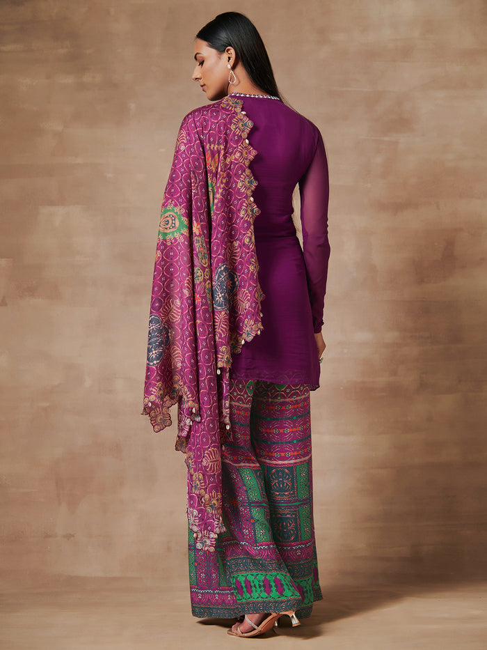 Deep Purple Kurta Set | Shop Saundh