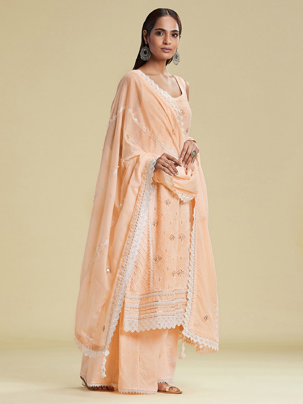 Nargis Pure Cotton Kurta Palazzo Set Small