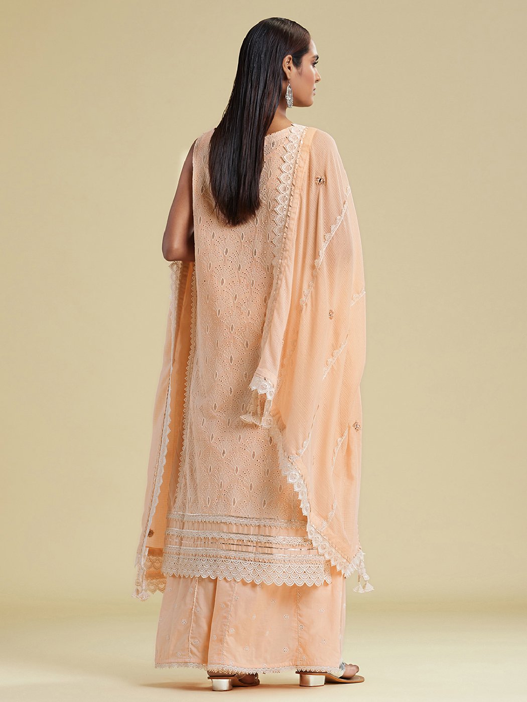 Nargis Pure Cotton Kurta Palazzo Set Medium